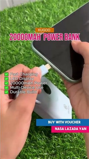 KUGOO Power bank 22.5W 20000mah powerbank original brand fast charging #nasalazadayan #lazadasale