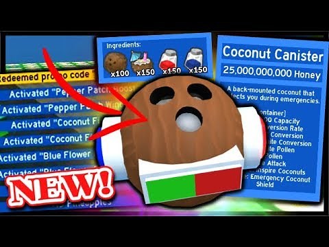 ALL NEW 3X *OP* CODES & COCONUT CANISTER CRAFTING! | Roblox Bee Swarm Simulator