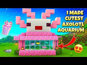 I MADE THE CUTEST AXOLOTL AQUARIUM IN MINECRAFT || MINECRAFT SURVIVAL SERIES