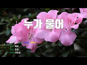 [은성 반주기] 누가울어 - 배호 노래 / MR / 가사 / 반주
