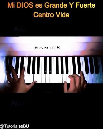 Mi DIOS es Grande Y Fuerte - Centro Vida _ Tutorial Piano"acordes y melodia"Nivel FACIL-Principiante