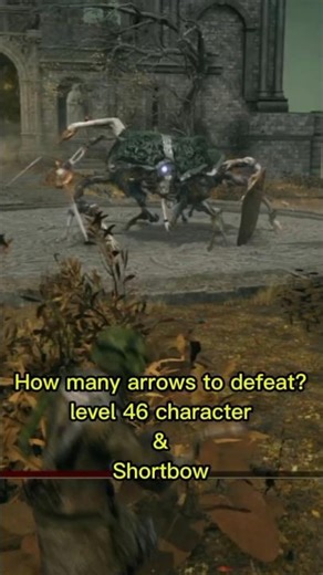 How Many Arrows to defeat Grafted Scion ? #shorts #eldenring #gaming #boss