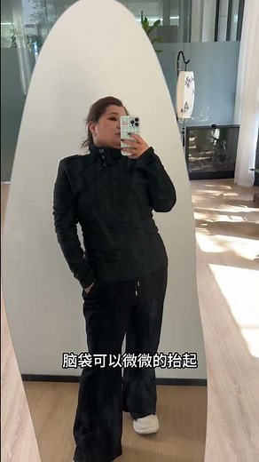 Photo pose sharing 170-pound plus-size girl selfie in front of the mirror#selfie#Chubby gi