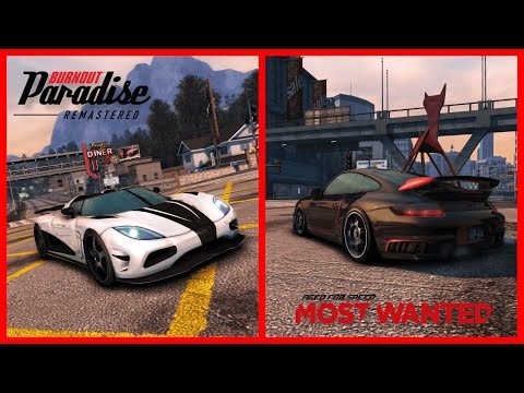 NFS Most Wanted (2012) Cars in Burnout Paradise Remastered | Need for Speed Paradise?