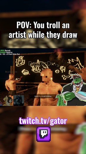 POV: You're trolling an artist while they draw ✏️
