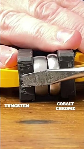 Tungsten vs Cobalt Chrome - Scratch test