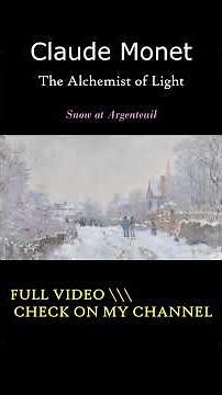 Claude Monet Snow at Argenteuil