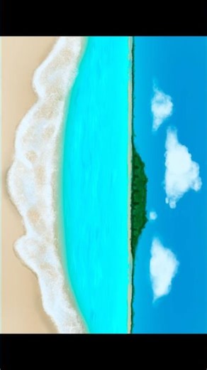 Easy Island Beach | How to draw in Procreate | Tutorial #digitalart #procreatetutorials #artwork