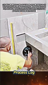 진공 흡착기로 세라믹 세면대 정밀 시공하는 과정 #worker #process #bathroom #ceramic #installation