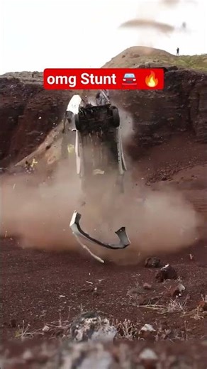 Car crash over mountains 😳😳😳 #automobile #dirtbiketricks #funny #cars #autoenthusiast extream stunts