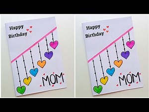 😍 Cute 😍 Birthday Card For MOM • Handmade birthday card for mother • DIY Mother's birthday card idea