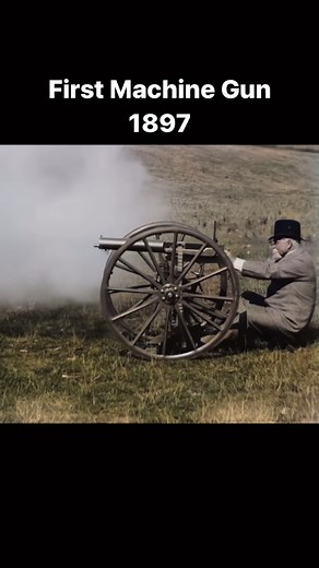 History Everyday on Instagram: "Inventor, Sir Hiram Maxim, best known as the creator of the first automatic machine gun, the Maxim gun. Maxim held patents on numerous mechanical devices such as hair curling irons, a mousetrap, and steam pumps. Maxim laid claim to inventing the lightbulb. Follow @historyfromeveryday for daily historical content! Source: Nineteenth century videos. Back to life. (YouTube) #history #historical #historyeveryday #inventions #inventor #maxim"