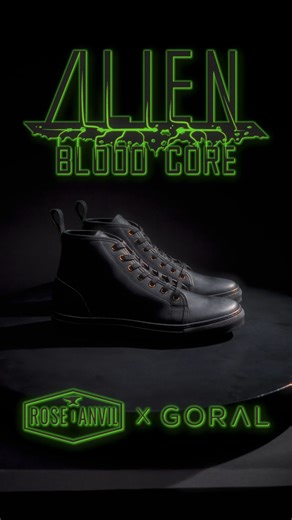 Boot construction. Sneaker comfort. Something different below the surface. 👽 Let your story bleed through. Rose Anvil x Goral Alien Blood Core SMUGS. Arriving: 02.05.26 - Sign up for early access so you're first to know. Link in bio. {0} | rose_anvil