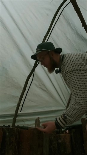 13K views · 55 reactions | I installed a hot tent stove to my treehouse and I am super glad I did! The night was freezing cold and as I didn't have a sleeping bag, I had to keep the fire in the stove through the whole night #camping #bushcrafting #survival #surviving #outdoors #bushcraft #hottent | Outwithafinn | Facebook