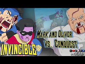 Conquest vs. Mark and Oliver (4K) | INVINCIBLE Season 3 Eps. 8 Finale | Conquest Almost Kills Oliver
