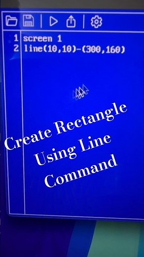 Qbasic Graphics: How to create rectangle using LINE Command