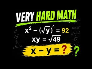 Very Hard Math | Algebra math problems