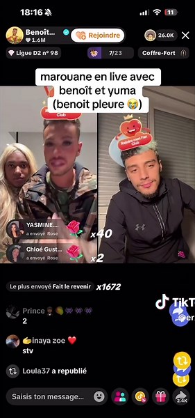 Live de Benoît et Marouane : Émotion et retrouvailles @QueenHouse