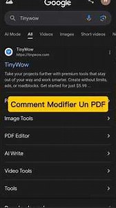 💢 Comment modifier un PDF ? #ai #pdf #tech #viral #fyp #astuces #siteweb