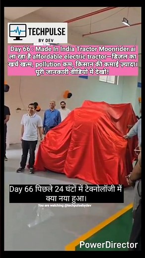 Day 66 : India’s Farming Revolution Begins 🚜 | Moonrider.ai’s Affordable Electric Tractor Explained