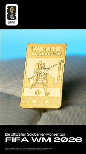 FIFA WM 2026™ Goldbarren-Münze | Jetzt bei MDM
