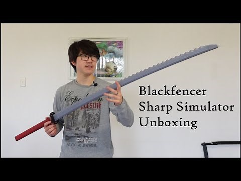 Unboxing BlackFencer Sharp Simulator Synthetic Sparring Swords - Custom Katana and Miao Dao [vlog]