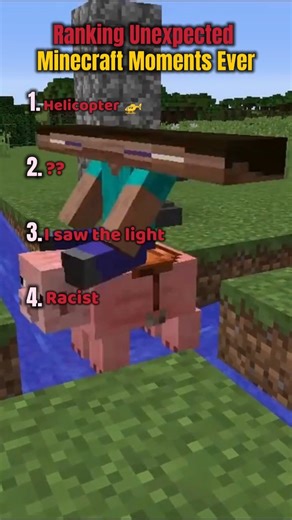 ⛏️🤣 Ranking Unexpected Minecraft Moments Ever.