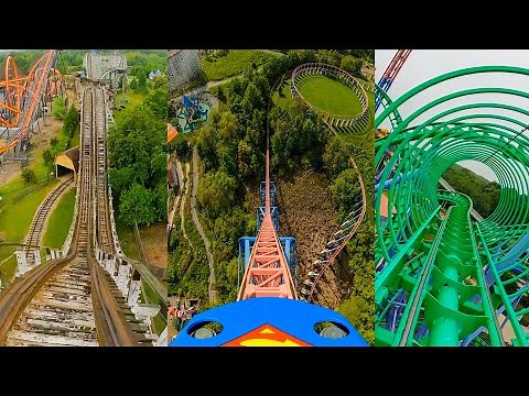 Every Roller Coaster at Six Flags America! Front Seat POV!
