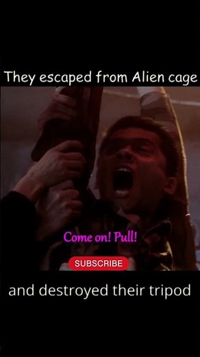 They escaped from Alien cage and destroyed their tripod 🎞 #movie #series #shorts