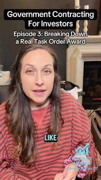 How a REAL Government Task Order Works (Investors Pay Attention) #stocktrading #stocks #investing