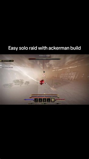 Easy Solo Raid with Ackerman Build on Roblox