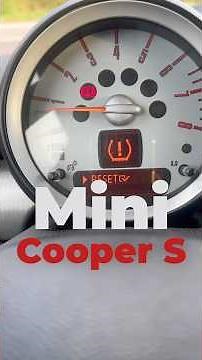 Resetting Tire Pressure Warning Light in Mini Cooper S