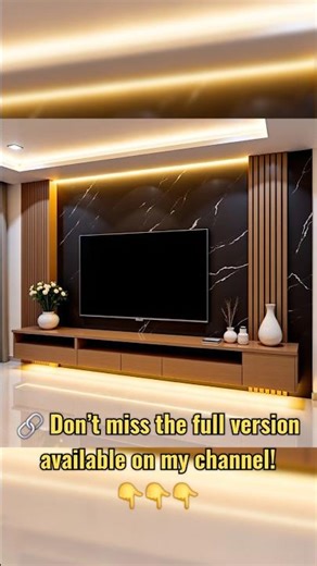 Modern TV Wall Design Ideas 2025 ✨ Trending Media Walls & Stylish LED Panels #shorts