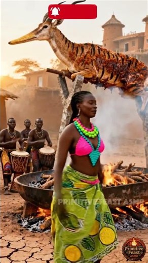 You’ve Never Witnessed a Tribal Ceremony Quite Like This #Shorts #PrimitiveFeastASMR