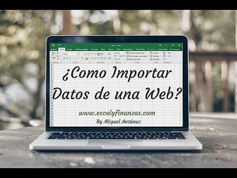 Como importar datos de una web en excel