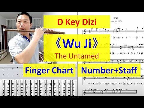D key dizi flute cover 《Wu Ji》in movie 《The Untamed》Video score +back track music