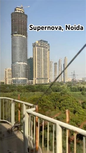 Supernova, Noida. India’s tallest Building #supernova #noida #reels #tallestbuilding #metro