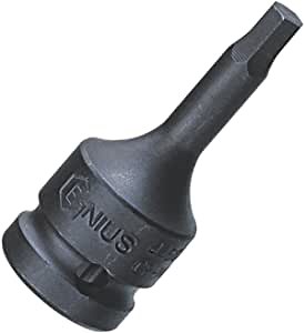 Genius Tools 345205 3/8" Dr. 5mm Hex Impact Bit Socket