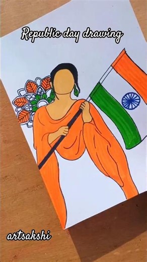 Republic day drawing#republicday #painting #happyrepublicday #india #shorts #drawing #‪@artsakshi‬