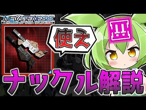 【PSO2NGS】カウンター最強!ナックル徹底解説【ファイター】【ずんだもん】