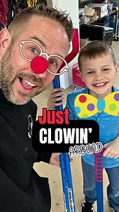 Daddy Mike thought we were cleaning the pole barn… 😂😂😂. #clowningaround #clown #clowning #clowns #clownlife #circus #circuslife #fluffyfeatherfarm #fluffycow #fluffypuppies #dogsofinstagram #babyanimals #minihighland #farmlifegoals #farmlifexperience #farmanimals #ilovecows #highlandcow #fyp #farm #minihighlandcow #farmfamily #friyay | Fluffy Feather Farm