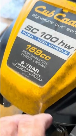 Cub cadet mower will not start- see full video for fix