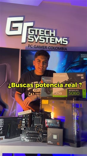 GTech Systems | PC gamer on Instagram: "🚀 Equipado con un Ryzen 5 7600X, potencia sin límites desde el primer clic. ⚡ 16 GB de RAM a 6000 MHz para una velocidad brutal. 💾 1 TB M.2 que elimina esas cargas eternas. 🎮 RTX 5060 8 GB, tecnología de nueva generación, gráficos de otro nivel y una refrigeración de alta calidad para que tu PC siempre esté fresco y listo para la acción. El resultado: ✅ FPS altos ✅ Multitarea sin esfuerzo ✅ Perfecto para creadores, trabajo exigente y gaming competitivo 