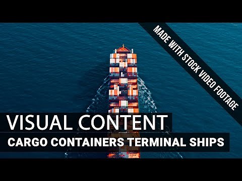 Drone Shot of Cargo Containers Terminal Ships at Dock Port. Stock Videos of Logistics Export Import