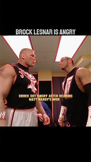 Brock Lesnar Snaps Throws Matt Hardy After Backstage Confrontation #Brock #Matt hardy #2004 #wwe