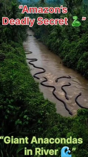 Giant Anacondas Moving in Amazon River 🌊🐍 | Shocking Jungle Secrets