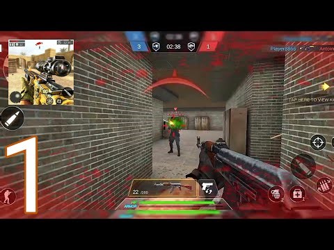 FPS Strike Ops : Modern Arena Gameplay Walkthrough Part 1 - (iOS, Android)