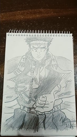 Stone Hashira Sketch | Gyomei Himejima Drawing#stonehashira #demonslayer #hashira #ytshorts