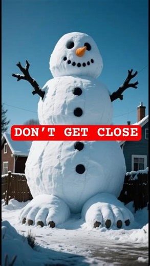 Don’t Go Near the Giant Snowman… Or You Won’t Come Back #shorts #snowman