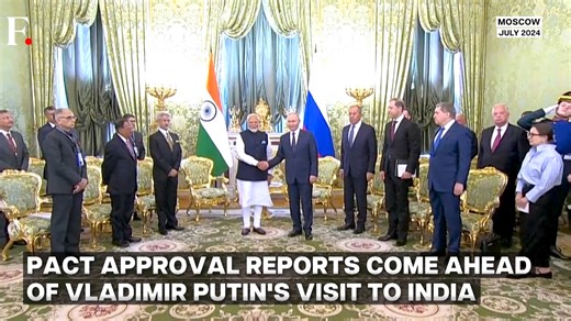 #FPVideo: The Russian lower house of Parliament is reportedly set to ratify a key military pact with India. The Reciprocal Exchange of Logistics Agreement, signed on February 18 in Moscow, aims to streamline joint drills, disaster-relief efforts, and other operations. The pact ratification reports come ahead of Russian President Vladimir Putin’s visit to India on December 4–5 for the 23rd bilateral summit. He is scheduled to meet President Droupadi Murmu and Prime Minister Narendra Modi. | First
